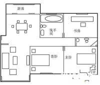 月亮湾（吴中）3室2厅2卫104㎡户型图