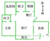 月亮湾（吴中）3室2厅2卫105㎡户型图