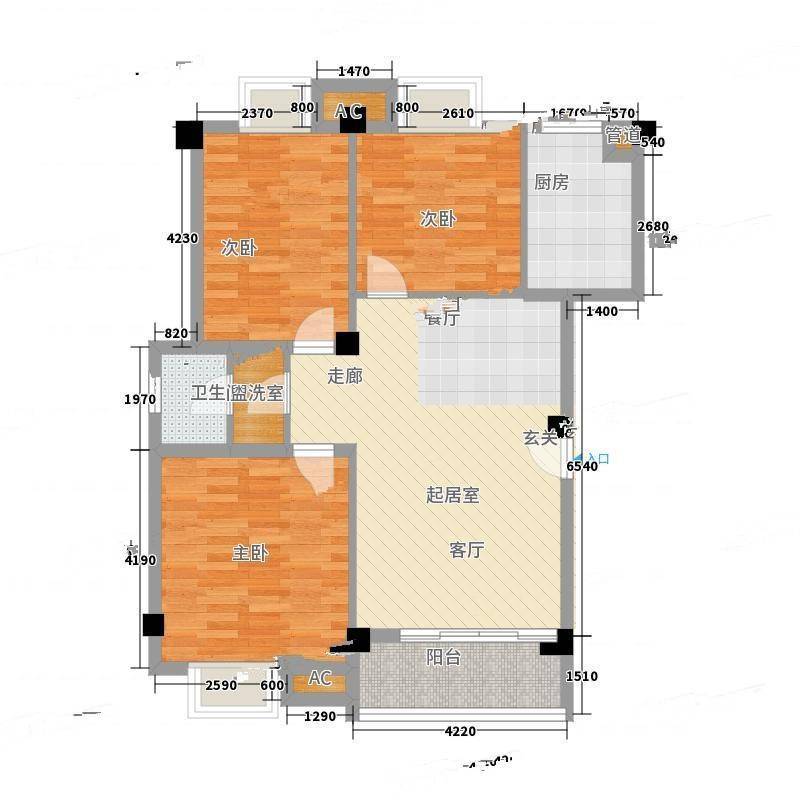 东方苑（吴中）3室0厅0卫92㎡户型图