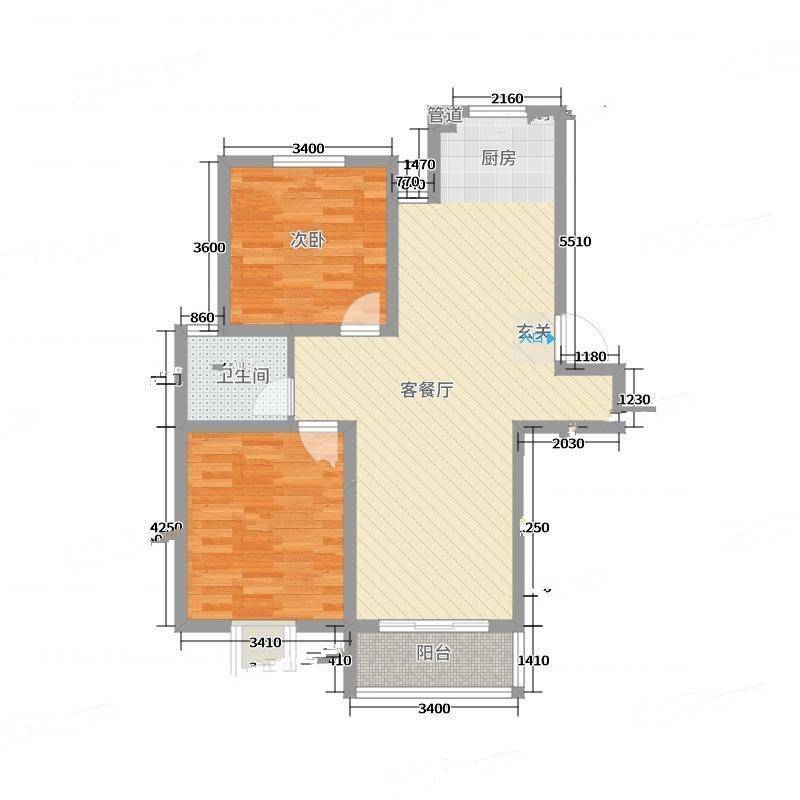 广枫名苑2室0厅0卫户型图