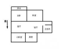 圣缇哥一期3室2厅1卫110㎡户型图