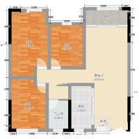 东方名城3室0厅0卫96㎡户型图
