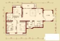 湘江世纪城映江苑3室2厅2卫135㎡户型图