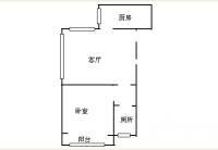 中江锦城1室1厅1卫45㎡户型图