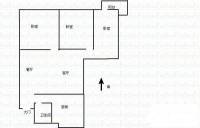 长沙市一中宿舍3室2厅1卫81㎡户型图