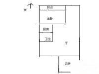 赛富尔公寓2室2厅1卫83㎡户型图