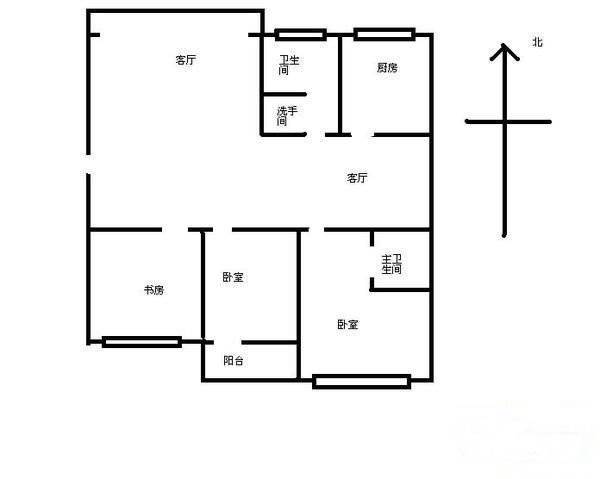 武警消防宿舍3室2厅2卫128㎡户型图