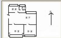 狮子山二片2室1厅1卫60㎡户型图