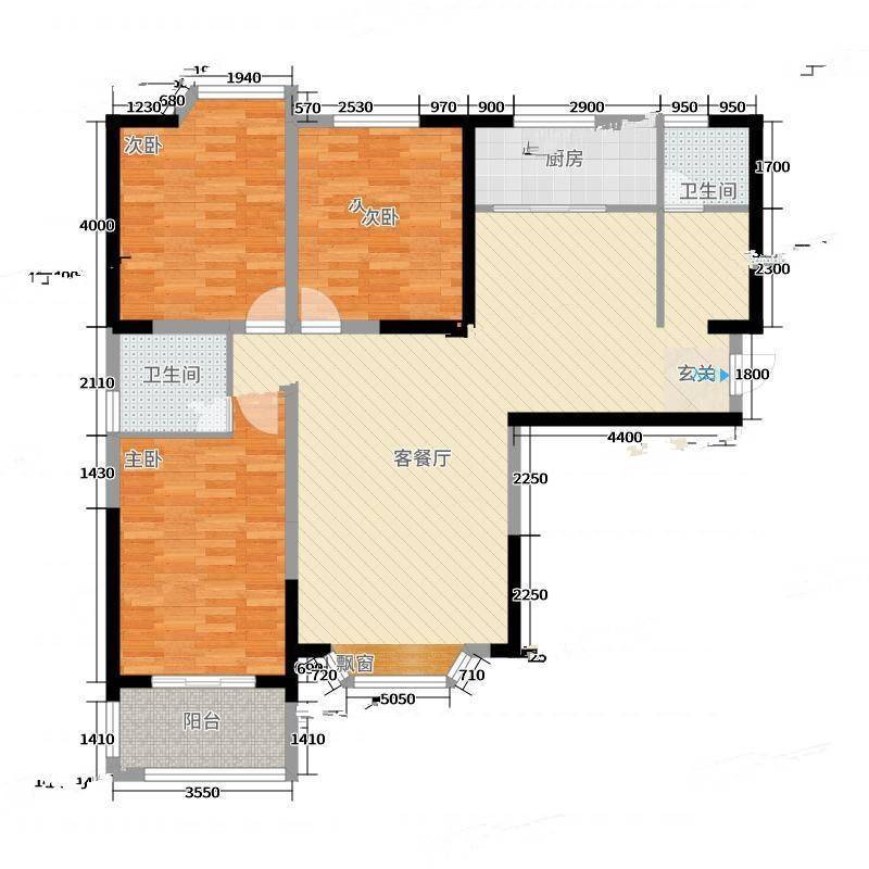 SOHO顺天城3室0厅0卫150㎡户型图