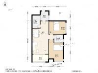 珠江花城四期2室1厅1卫76.8㎡户型图
