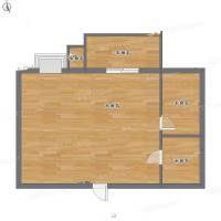 新国际1室1厅0卫60㎡户型图