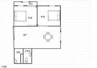 小家碧寓2室1厅1卫65㎡户型图