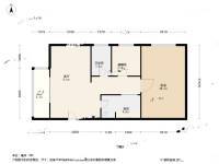 东一时区2室1厅1卫32.8㎡户型图