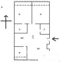 钱江时代2室2厅2卫143㎡户型图