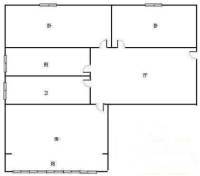 建中小区3室1厅1卫70㎡户型图