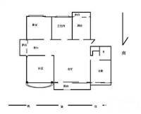 江新苑花园3室2厅2卫156㎡户型图