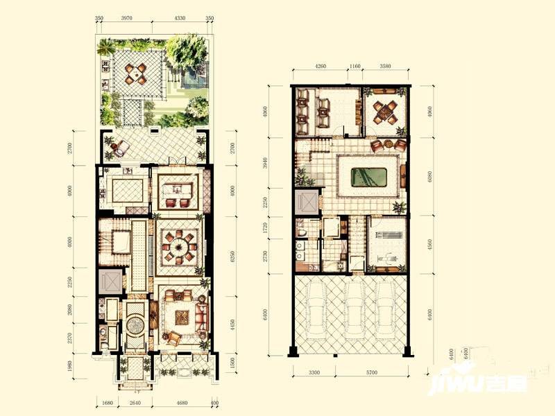 溪上玫瑰园别墅6室2厅5卫669㎡户型图