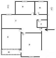 大关西苑3室1厅1卫87㎡户型图
