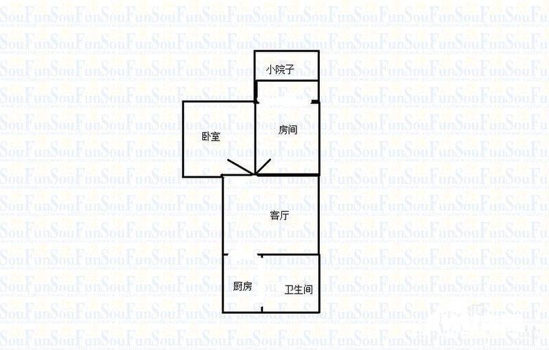 董家弄2室2厅0卫58㎡户型图