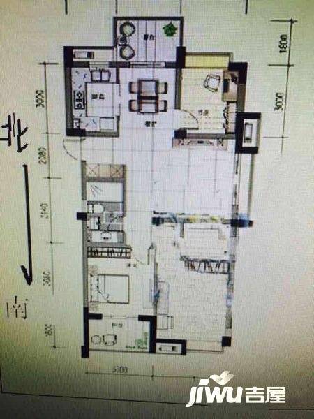 西溪蝶园3室1厅2卫171㎡户型图