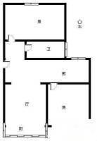 求是新村2室2厅1卫62㎡户型图