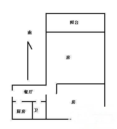 文欣苑2室1厅1卫85㎡户型图