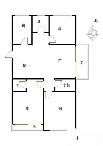 南岸花城3室2厅2卫193㎡户型图