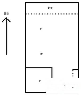 今日嘉园1室1厅1卫52㎡户型图