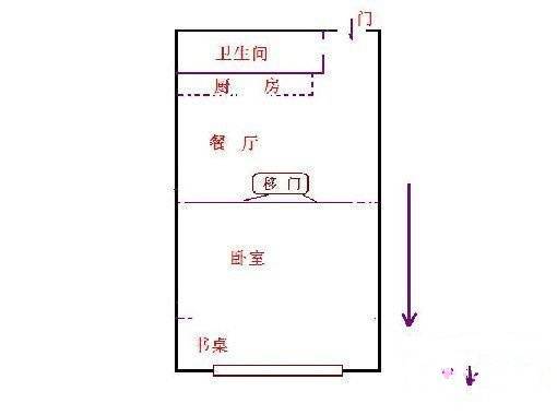 今日嘉园1室1厅1卫52㎡户型图