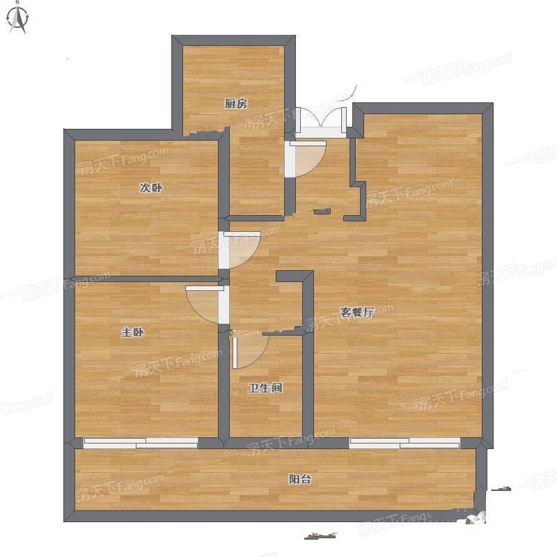 府尚公馆2室1厅0卫87㎡户型图