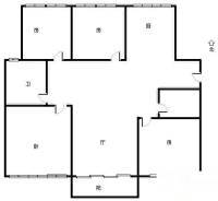 南都德迦东区4室2厅1卫143㎡户型图