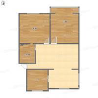 曙光路小區2室2廳0衛67㎡戶型圖