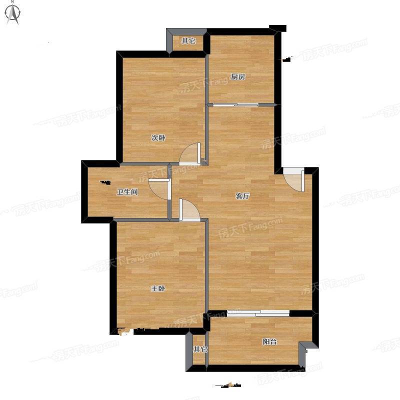 井泉公寓2室1厅0卫78㎡户型图