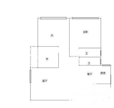 绿园3室2厅2卫156㎡户型图