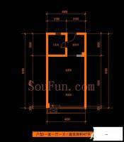 斯坦福2（平方）1室1厅1卫47㎡户型图