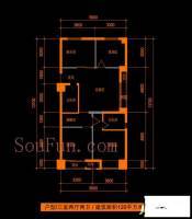 斯坦福2（平方）3室2厅2卫120㎡户型图