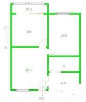 西湖明珠公寓3室1廳1衛78㎡戶型圖