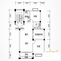 华庭嘉苑3室2厅1卫89.1㎡户型图