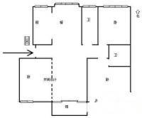 水木清华公寓3室2厅2卫127㎡户型图