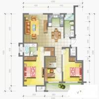 东湖春天3室2厅2卫189㎡户型图