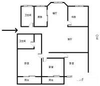 福田城市花园4室2厅2卫138㎡户型图