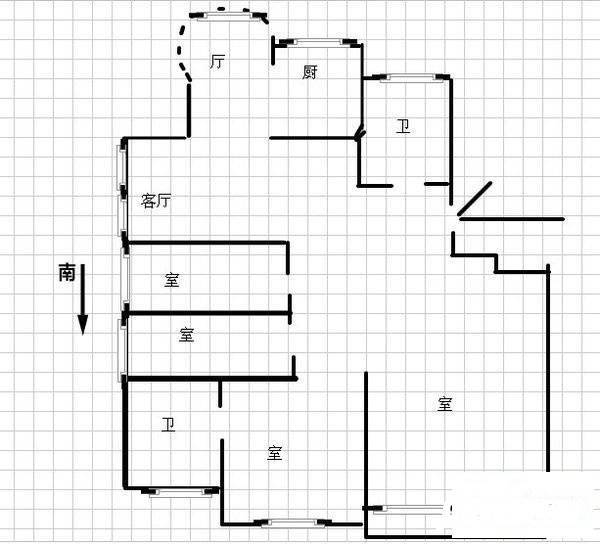 荆山翠谷4室2厅2卫174㎡户型图