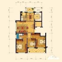 曙光嘉园3室2厅2卫138㎡户型图