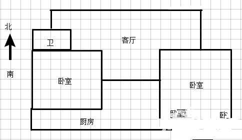 打铁关路小区2室2厅1卫72㎡户型图