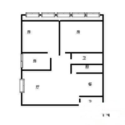 仙林苑3室2厅2卫117㎡户型图