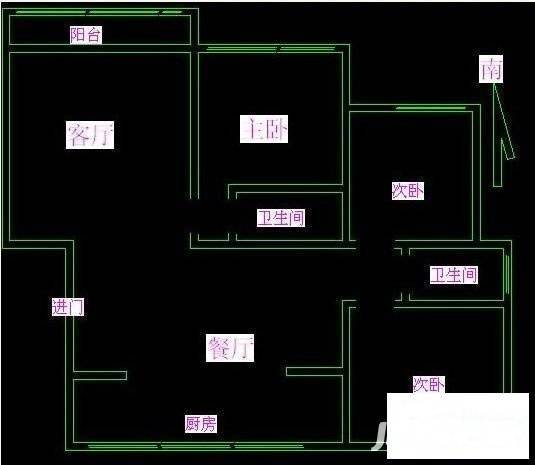 仙林苑3室2厅2卫117㎡户型图