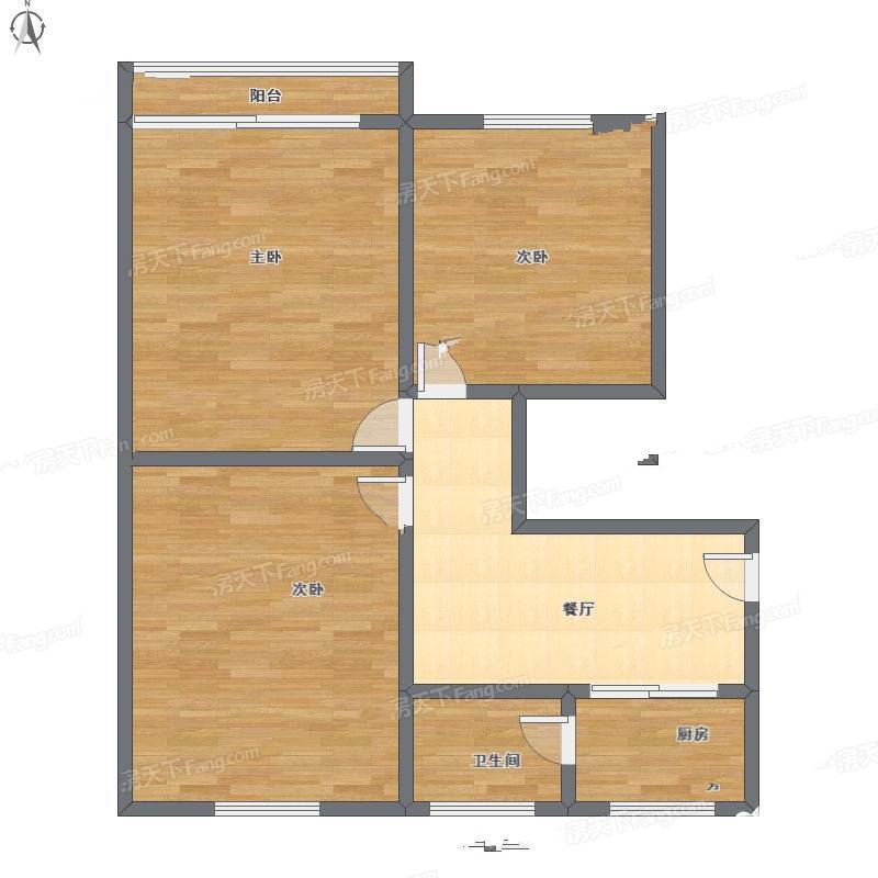 西子铭苑3室1厅0卫113㎡户型图