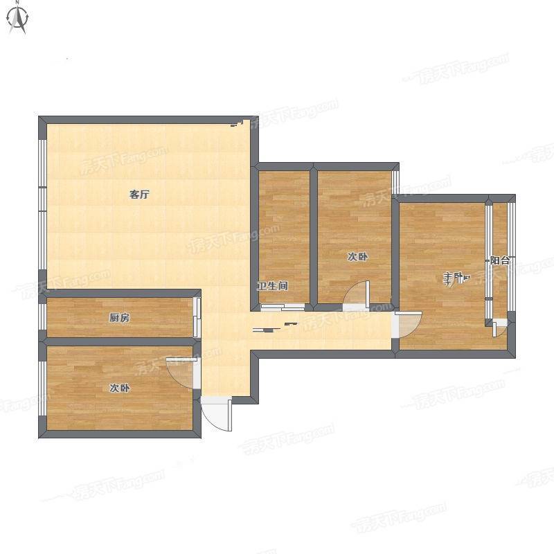 西子铭苑3室1厅0卫113㎡户型图