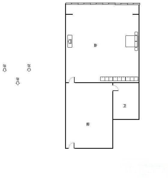 白泽弄1室0厅1卫35㎡户型图