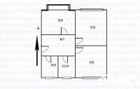 彩霞岭3室2厅1卫84㎡户型图